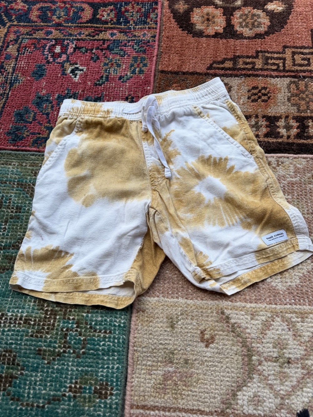 BANKS JOURNAL Men's WASHED UP TIE DYE ELASTIC WALKSHORT